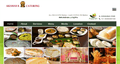 Desktop Screenshot of akshayacatering.com